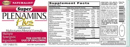 Label for Super Plenamins Plus