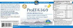 Label for ProEFA-3-6-9 Lemon