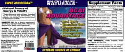 Label for Acai Advantage