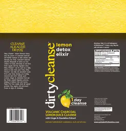 Label for Lemon Detox Elixir