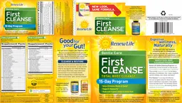 Label for First Cleanse 1 Morning Formula