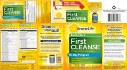 Label for First Cleanse 2 Evening Formula