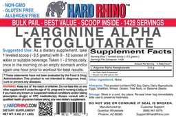 Label for L-Arginine Alpha Ketoglutarate