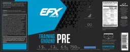 Label for Training Ground PRE Blueberry