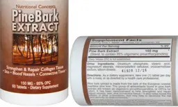 Label for Pine Bark Extract