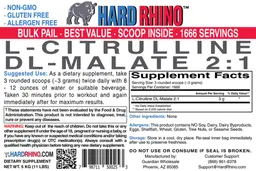 Label for L-Citrulline DL-Malate 2:1