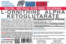 Label for L-Ornithine Alpha Ketoglutarate