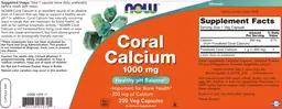 Label for Coral Calcium 1000 mg