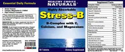 Label for Highly Absorbable Stress-B