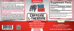 Label for Caffeine L-Theanine 100/200 mg