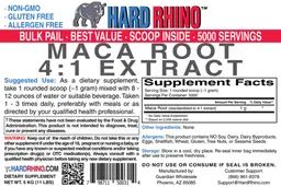 Label for Maca Root 4:1 Extract