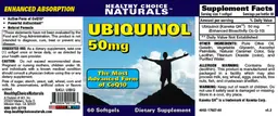 Label for Ubiquinol 50 mg