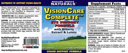 Label for VisionCare Complete