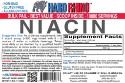 Label for Niacin