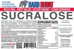Label for Sucralose