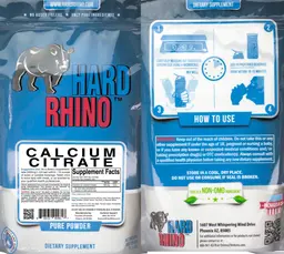 Label for Calcium Citrate