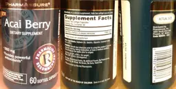 Label for Acai Berry