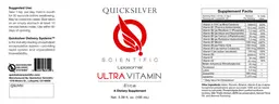 Label for Liposomal Ultra Vitamin Elite