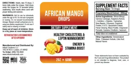 Label for African Mango Drops