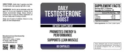 Label for Daily Testosterone Boost