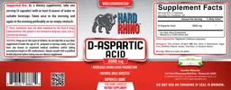 Label for D-Aspartic Acid 300 mg
