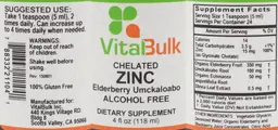 Label for Chelated Zinc