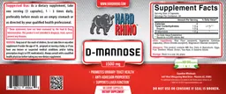 Label for D-Mannose 1500 mg