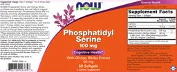 Label for Phosphatidyl Serine 100 mg