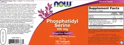 Label for Phosphatidyl Serine 100 mg