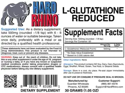 Label for L-Glutathione Reduced