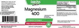 Label for Magnesium 400