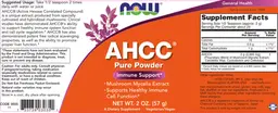 Label for AHCC Pure Powder