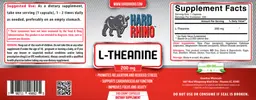 Label for L-Theanine 200 mg
