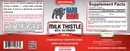 Label for Milk Thistle 250 mg