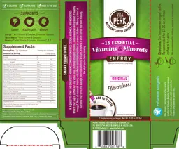 Label for VitaPerk Original Flavorless