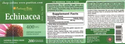 Label for Echinacea 400 mg