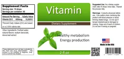 Label for Vitamin
