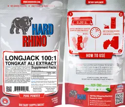 Label for Longjack 100:1 Tongkat Ali Extract