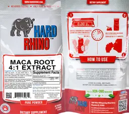 Label for Maca Root 4:1 Extract
