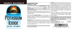 Label for Potassium Iodide 32.5 mg