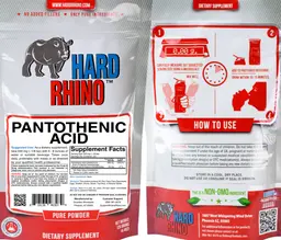 Label for Pantothenic Acid