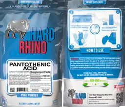 Label for Pantothenic Acid