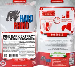 Label for Pine Bark Extract 95% Proanthocyanidins