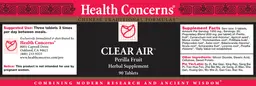 Label for Clear Air