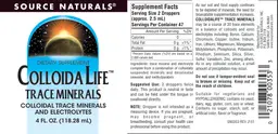 Label for Colloida Life Trace Minerals