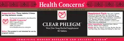 Label for Clear Phlegm