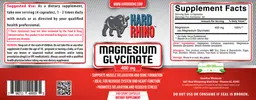 Label for Magnesium Glycinate 400 mg