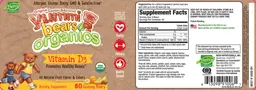 Label for Vitamin D3 All Natural Fruit Flavor