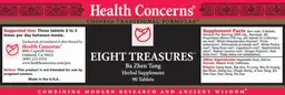 Label for Eight Treasures