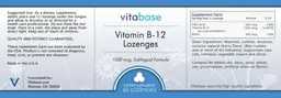 Vitamin B-12 Lozenges 1000 mcg